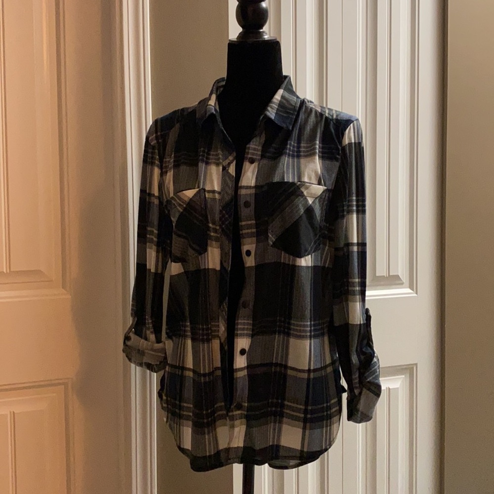 Eclipse Plaid Button Up